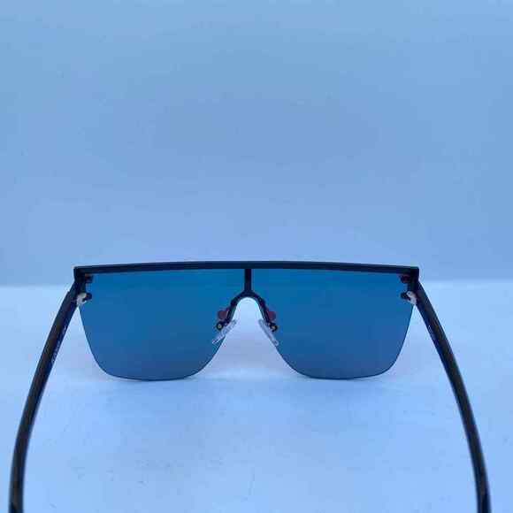 Quay Australia Blocked Oversized Shield Sunglasses Rimless Black Berry P… - Picture 9 of 11